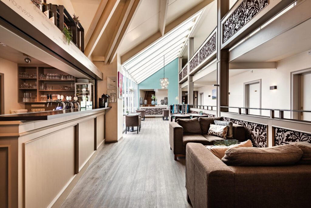 De gezamenlijke ruimte in Hotel Gerardushoeve